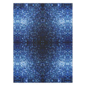 Nappe Bleu foncé brillant faux parties scintillant scint (Devant)