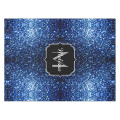 Nappe Bleu foncé foncé brillant parties scintillant scin (Devant (Horizontal))