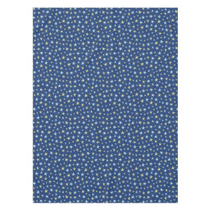 Nappe Bleu géométrique des rétros années 1960 de mot