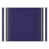 Nappe Bleu-gris & Bande blanche Tissu de table (Devant (Horizontal))
