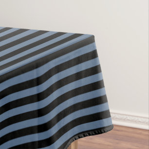 Nappe Bleu gris et noir rayures