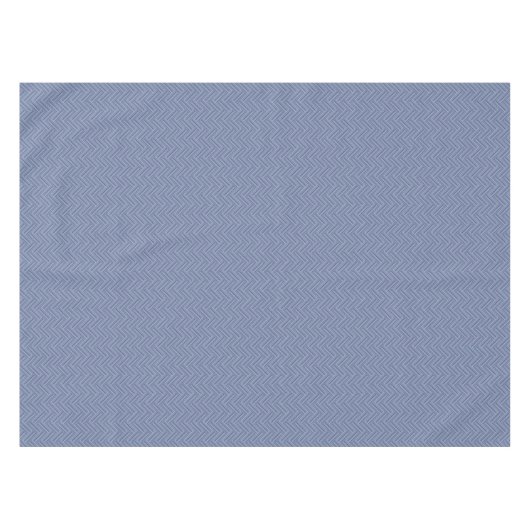 Nappe Bleu gris rayures motif double tissage (Devant (Horizontal))