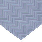 Nappe Bleu gris rayures motif double tissage (Angle)