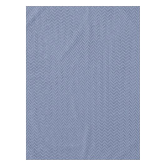 Nappe Bleu gris rayures motif double tissage (Devant)