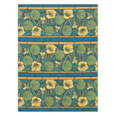 Nappe Bleu jaune Nasturtium Fleur Nouveau Motif (Devant)