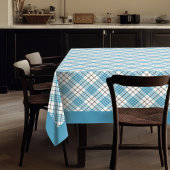Nappe bleu jaune Tartan Cadeau pour son repas