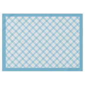 Nappe bleu jaune Tartan Cadeau pour son repas (Devant (Horizontal))