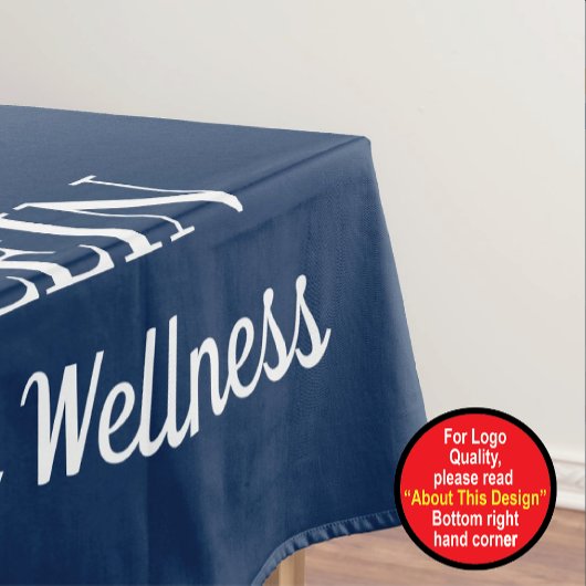 Nappe Bleu Marine Avec Votre Logo et Texte