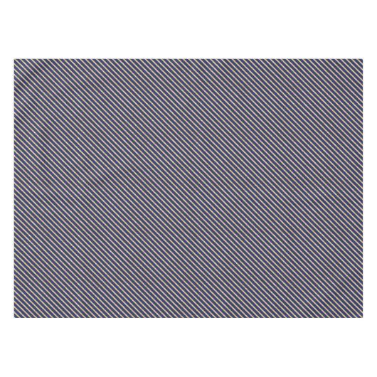 Nappe Bleu marine et motif diagonal de rayure de (Devant (Horizontal))