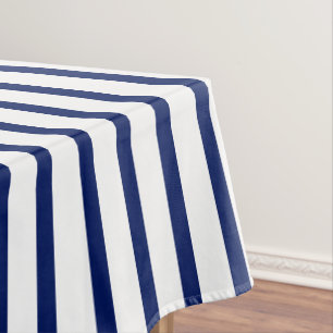 Nappe Bleu marine moderne rayures bleu motif élégant