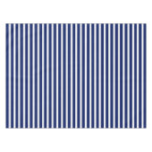 Nappe Bleu marine moderne rayures nautiques blanc élégan (Devant (Horizontal))
