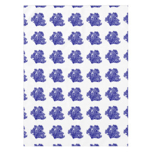 Nappe Bleu marine sur le corail côtier blanc de décor