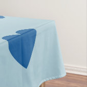 Nappe Bleu mignon simple Motif de coeur (In Situ)