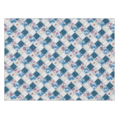 Nappe Bleu motif rustique à la mode  de déchirures de ti (Devant (Horizontal))