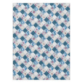 Nappe Bleu motif rustique à la mode  de déchirures de ti (Devant)