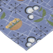 Nappe Bleu, Noir, Plantes | Moderne du milieu du siècle (Angle)