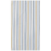 Nappe Bleu Or et Rayures de Couleur de Plage Blanche (Devant)