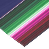 Nappe Bleu, Orange, Rose Chaud, Vert, Sarape Mexicaine (Angle)