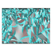 Nappe Bleu ou cyan stries sur une image rouge, floutée (Devant (Horizontal))