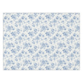 Nappe Bleu, porcelaine, porcelaine bleue, toile florale, (Devant (Horizontal))