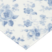 Nappe Bleu, porcelaine, porcelaine bleue, toile florale, (Angle)