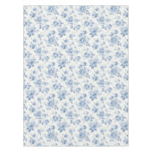 Nappe Bleu, porcelaine, porcelaine bleue, toile florale, (Devant)