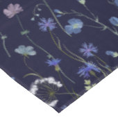 Nappe Bleu pourpre joli Fleur sauvage motif floral (Angle)