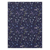 Nappe Bleu pourpre joli Fleur sauvage motif floral (Devant)