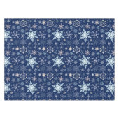 Nappe Bleu profond scandinave de flocons de neige de (Devant (Horizontal))
