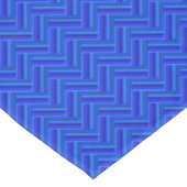 Nappe Bleu rayures double motif (Angle)