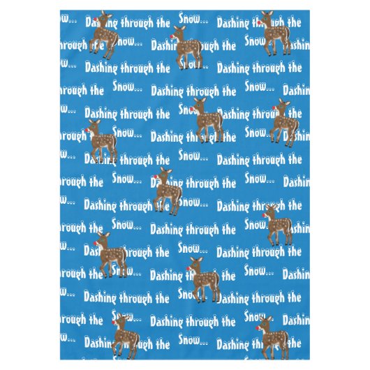 Nappe Bleu renne (Devant)