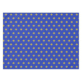 Nappe bleu roi avec motif Fleur de Lys Or (Devant (Horizontal))