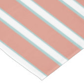 Nappe Bleu, rose et blanc rayures motif (Angle)