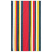 Nappe Bleu rouge Jaune Uniforme rayures (Devant)
