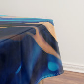 Nappe Bleu tendance en or faux marbre (In Situ)