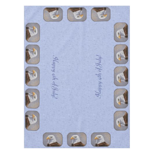 Nappe Bleu tête d'aigle chauve (Devant)