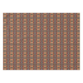 Nappe Bleu turquoise Beige Rouge foncé Art Tribal Brown  (Devant (Horizontal))