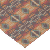 Nappe Bleu turquoise Beige Rouge foncé Art Tribal Brown  (Angle)