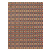 Nappe Bleu turquoise Beige Rouge foncé Art Tribal Brown  (Devant)