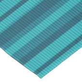 Nappe bleu turquoise nuances rayées motif vertical (Angle)
