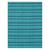 Nappe bleu turquoise nuances rayées motif vertical (Devant)