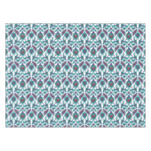 Nappe Bleu Turquoise Rouge Blanc Oriental Floral (Devant (Horizontal))