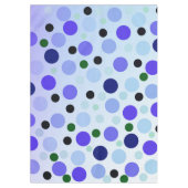 Nappe Bleu Violet Et Vert Pois, (Devant)