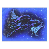 Nappe Bleue Cheval Courant À La Nuit étoilée (Devant (Horizontal))