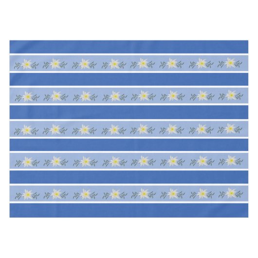Nappe Bleue Edelweiss rayée (Devant (Horizontal))