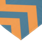Nappe bleue et orange de rayure de Chevron (Angle)