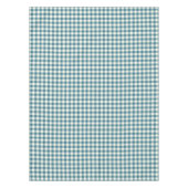 Nappe bleue turquoise de coton de guingan (Devant)