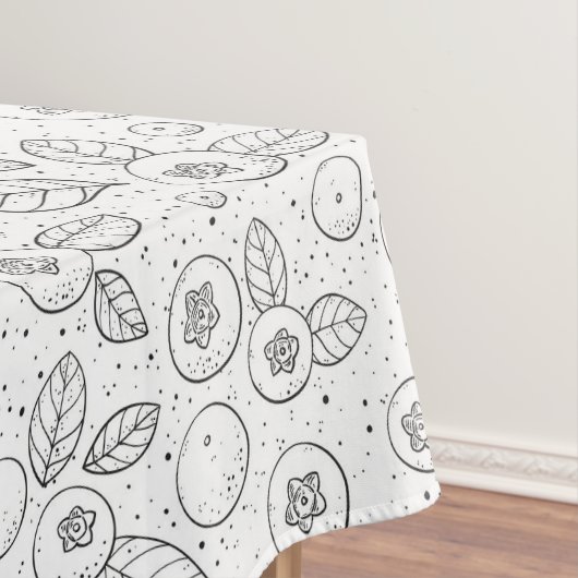 Nappe Bleuets en noir et blanc (In Situ)