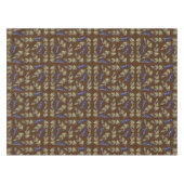 Nappe Bleuets Sur La Vigne Feuilles Sol Brown (Devant (Horizontal))
