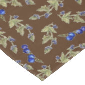 Nappe Bleuets Sur La Vigne Feuilles Sol Brown (Angle)